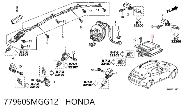  77960SMGG12 Honda