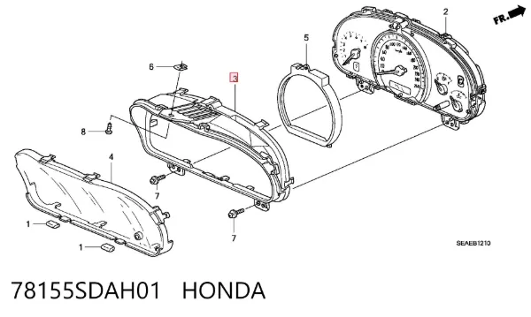  78155SDAH01 Honda