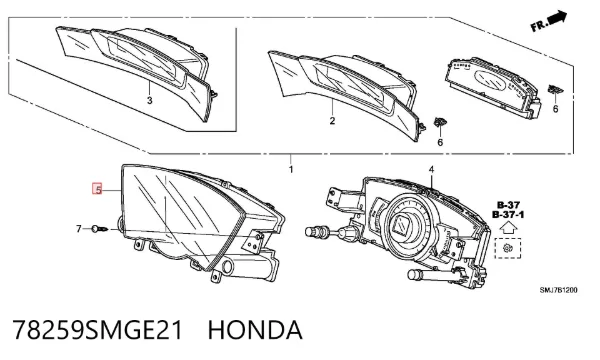  78259SMGE21 Honda