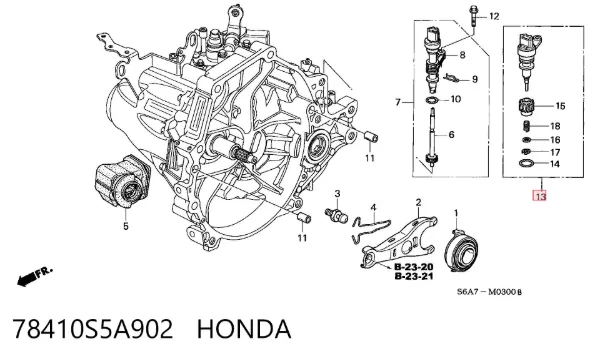 Датчик швидкості Honda Civic VII