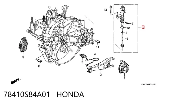 Датчик швидкості Honda Accord VI