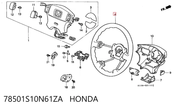 78501S10N61ZA Honda