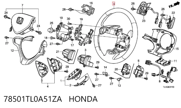 Кермо Honda Accord VIII