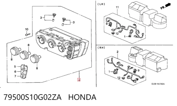  79500S10G02ZA Honda