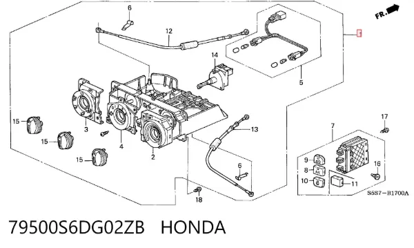  79500S6DG02ZB Honda
