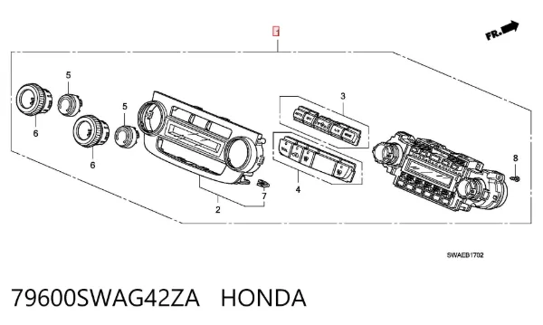  79600SWAG42ZA Honda