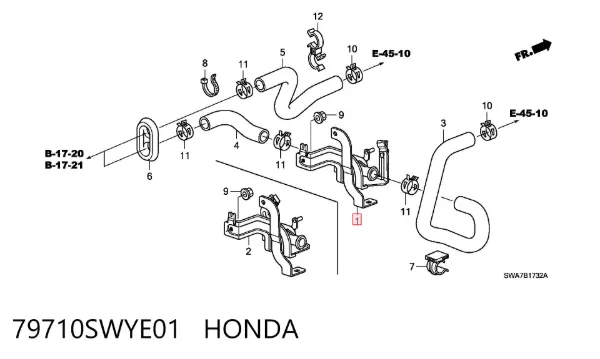  79710SWYE01 Honda