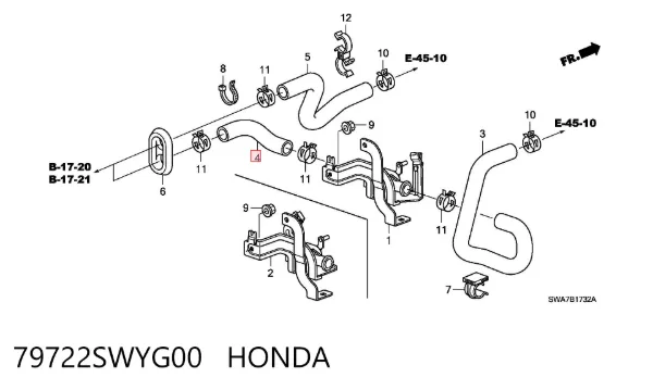  79722SWYG00 Honda