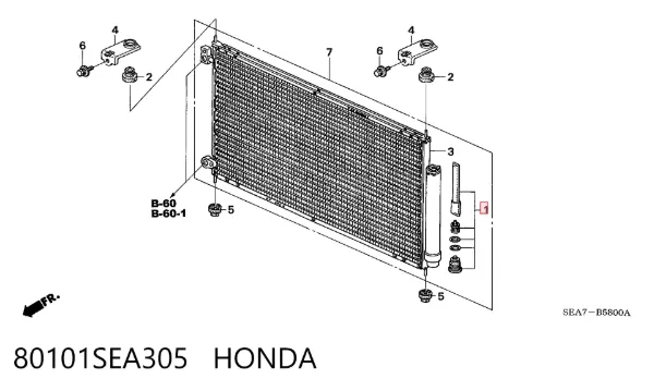 Фільтр салону 80101SEA305 Honda