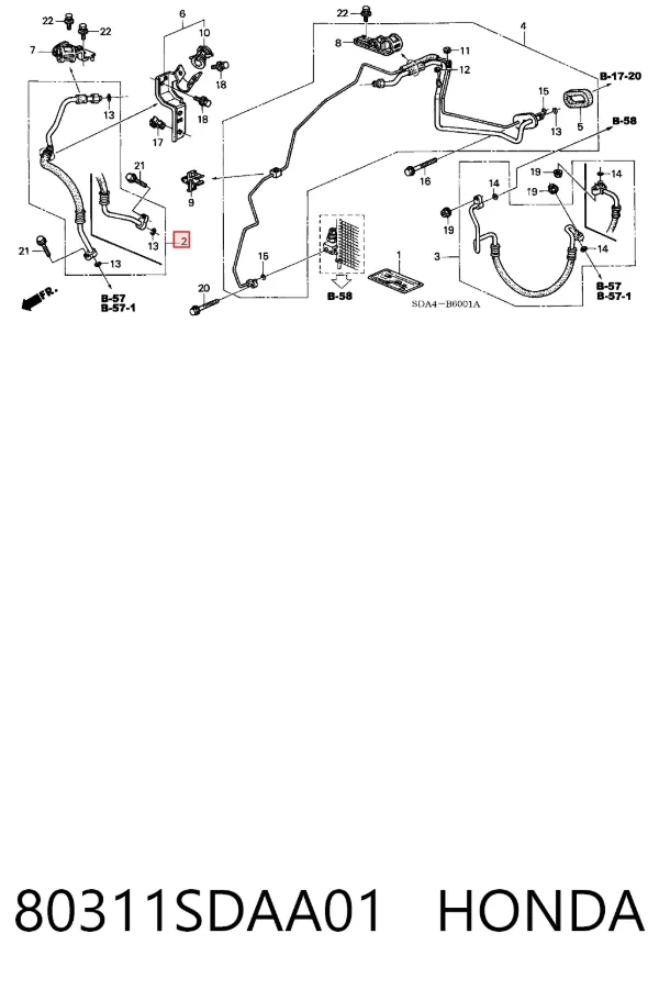  80311SDAA01 Honda
