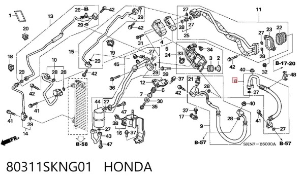  80311SKNG01 Honda
