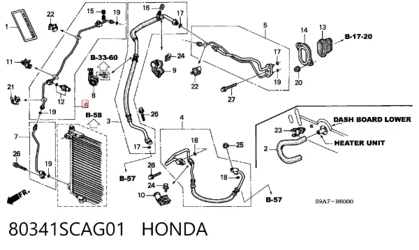  80341SCAG01 Honda