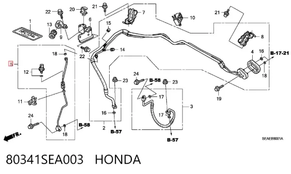  80341SEA003 Honda