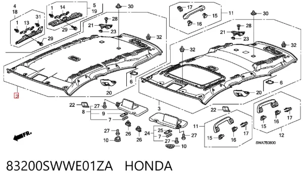  83200SWWE01ZA Honda
