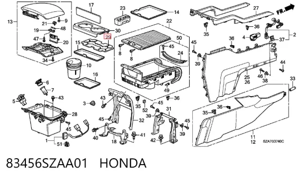  83456SZAA01 Honda