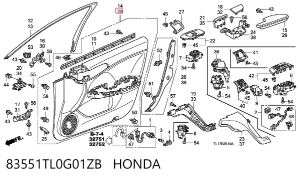  83551TL0G01ZB Honda