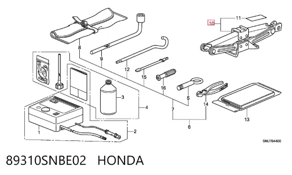  89310SNBE02 Honda