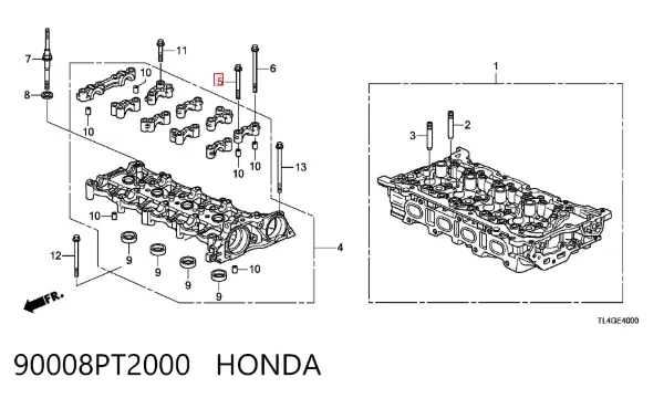  90008PT2000 Honda