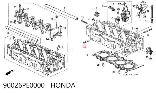  90026PE0000 Honda