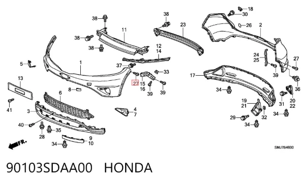  90103SDAA00 Honda