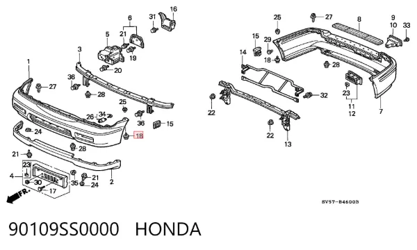  90109SS0000 Honda