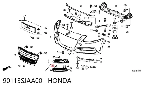  90113SJAA00 Honda