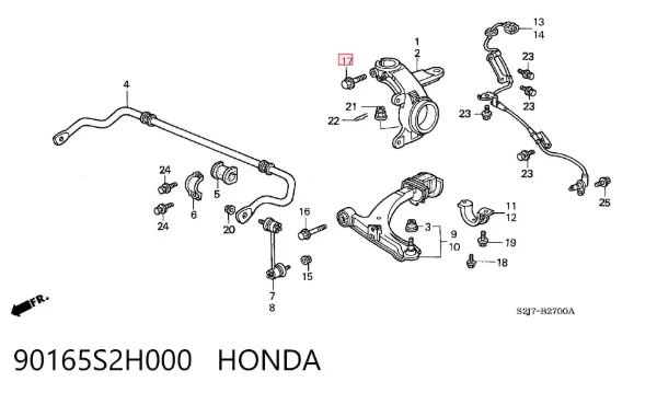  90165S2H000 Honda