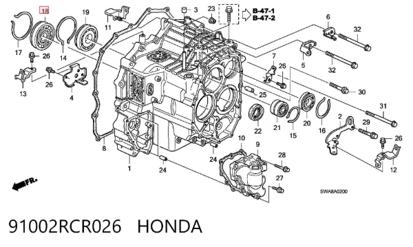  91002RCR026 Honda