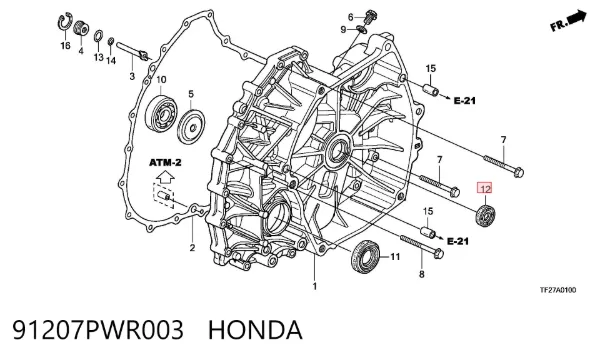  91207PWR003 Honda
