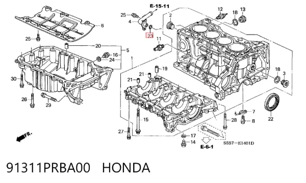  91311PRBA00 Honda