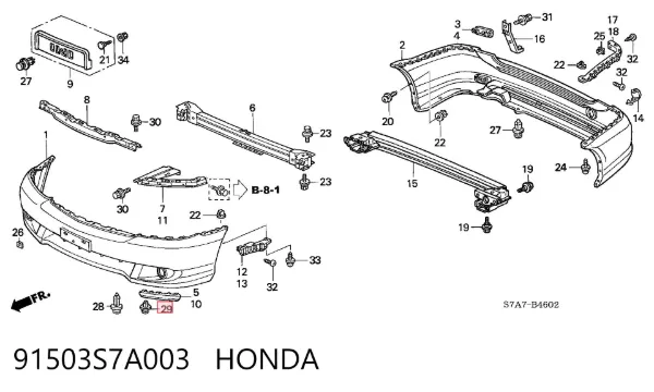  91503S7A003 Honda