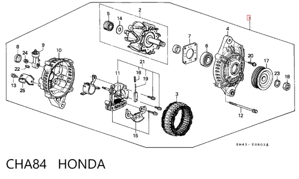 Генератор CHA84 Honda