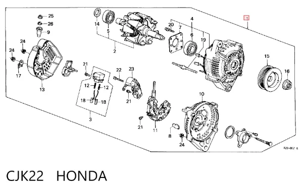 Генератор CJK22 Honda