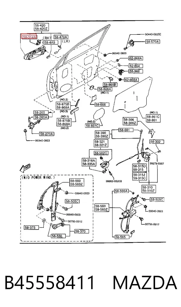  B45558411 Mazda