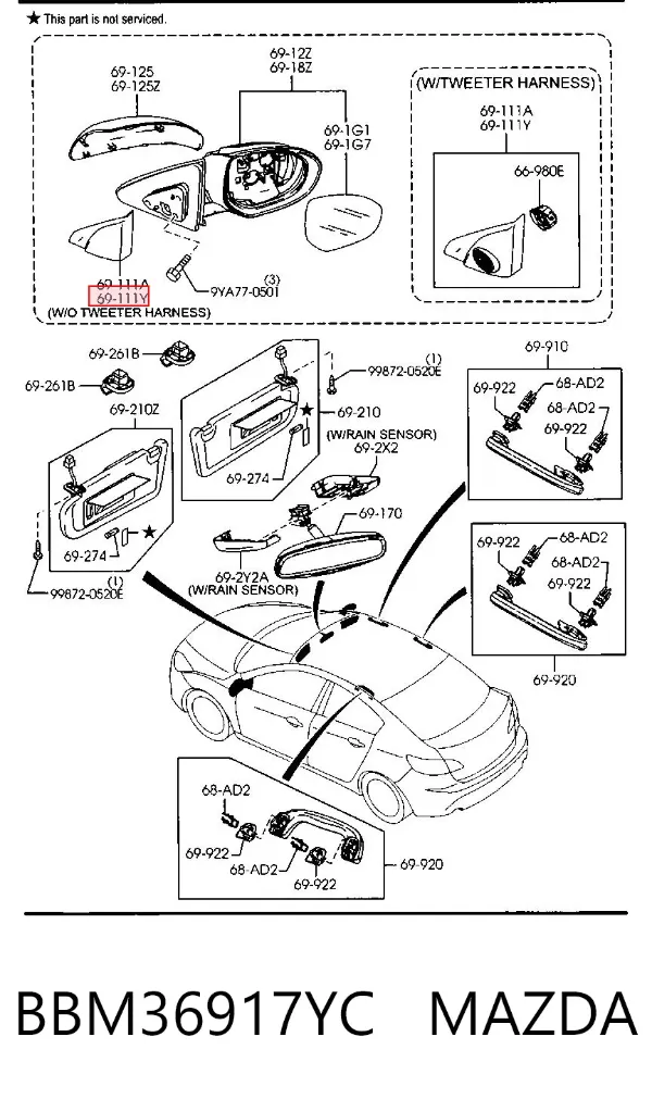  BBM36917YC Mazda