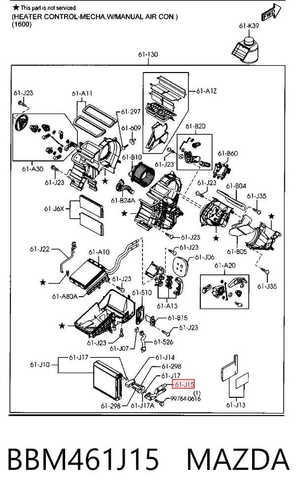  BBM461J15 Mazda