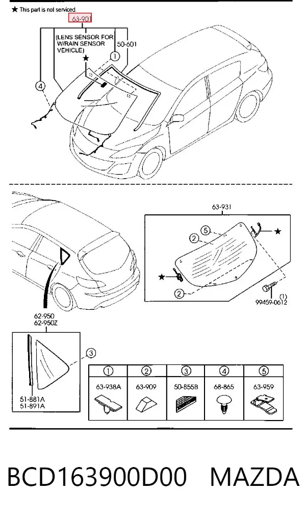 Лобове скло AB1241639A Sekurit