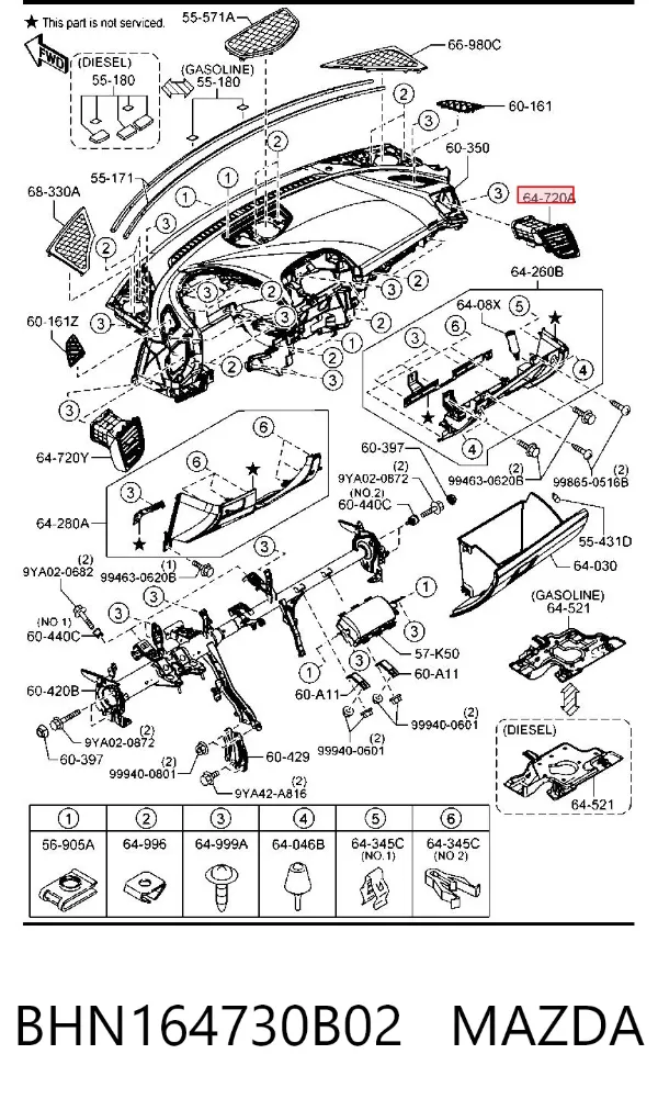  BHN164730B02 Mazda