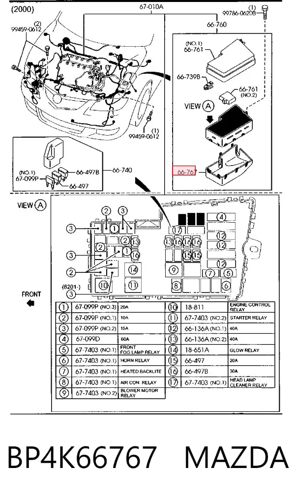  BP4K66767 Mazda