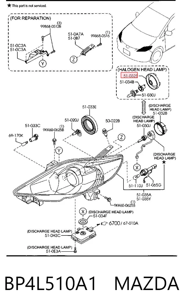  BP4L510A1 Mazda