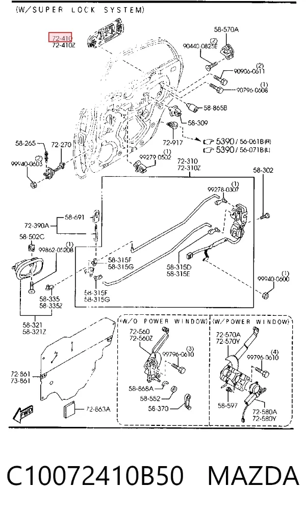  C10072410B50 Mazda