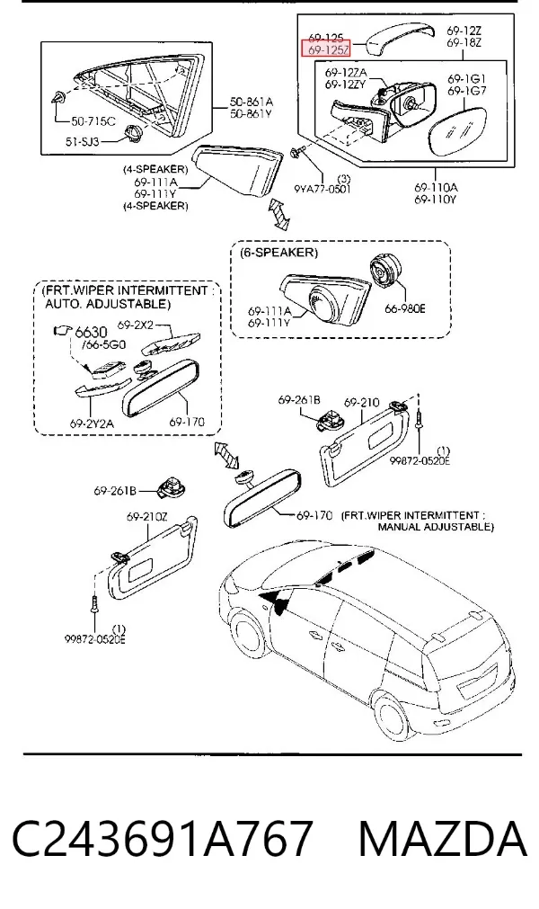  C243691A767 Mazda