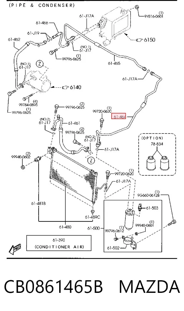  CB0861465B Mazda