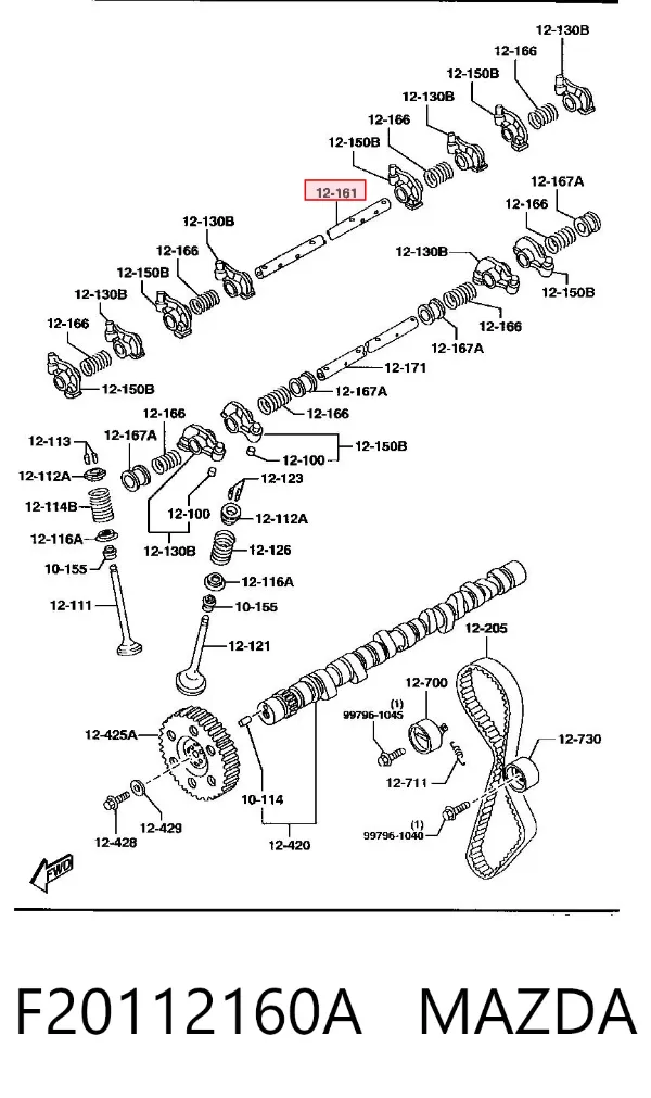  F20112160A Mazda