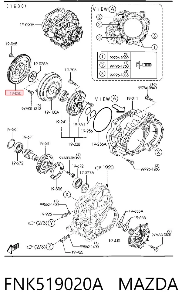  FNK519020A Mazda