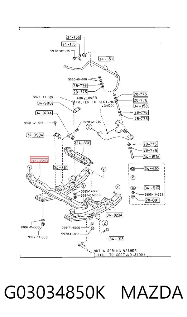  G03034850K Mazda