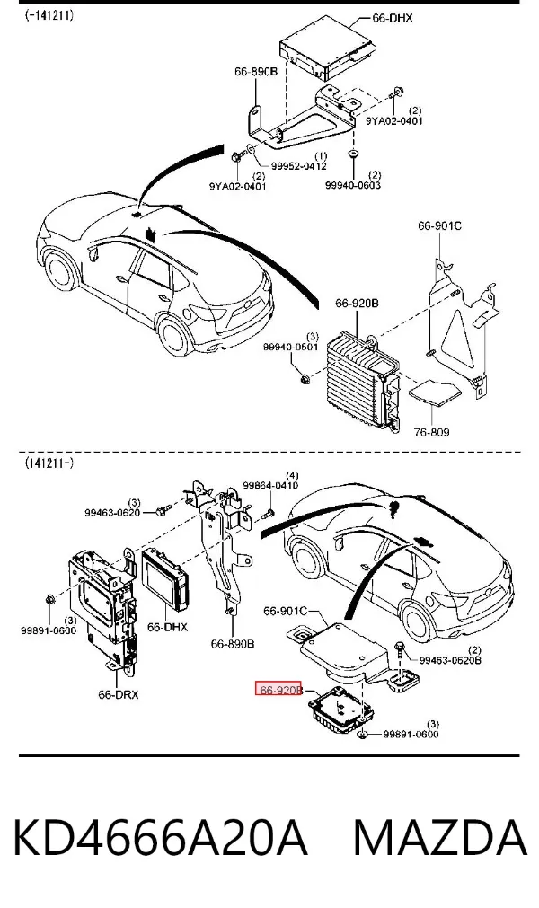  KD4666A20A Mazda