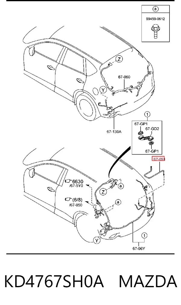  KD4767SH0A Mazda