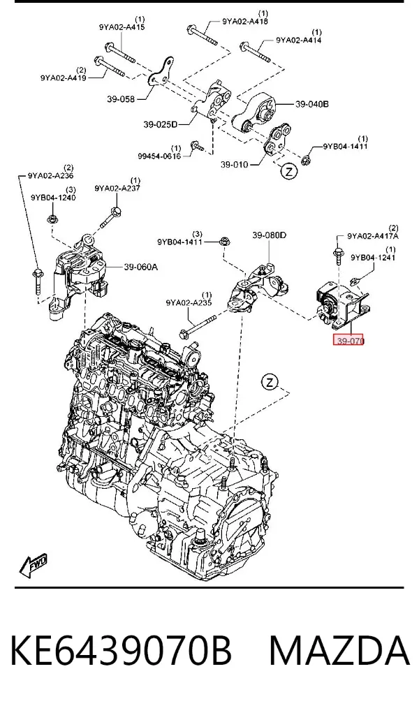  KE6439070B Mazda