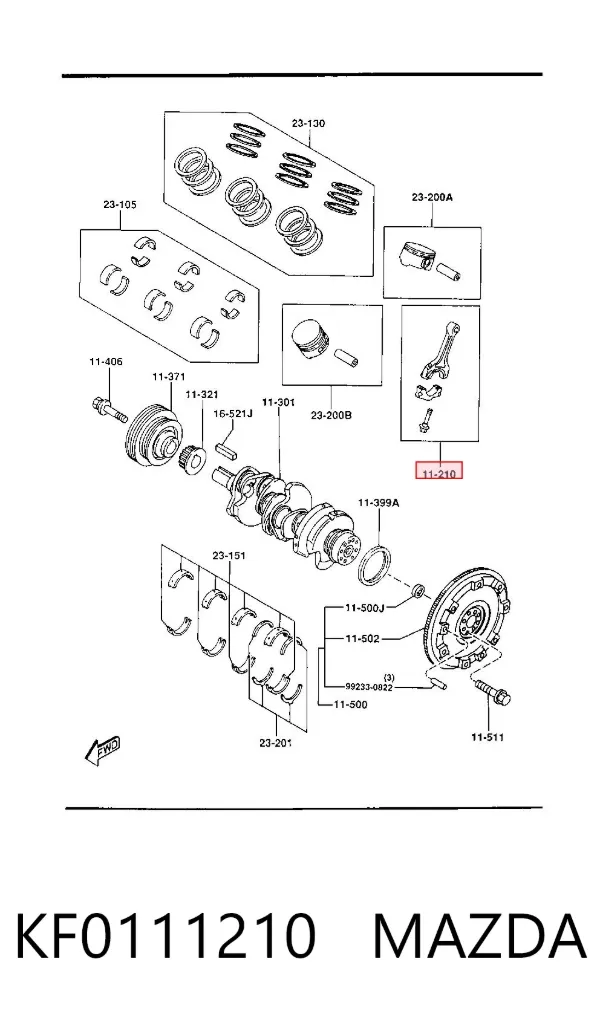  KF0111210 Mazda